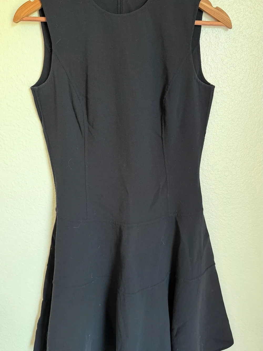 Michael Kors Black Sleeveless Fit-and-Flare Mini Dress Size 8
